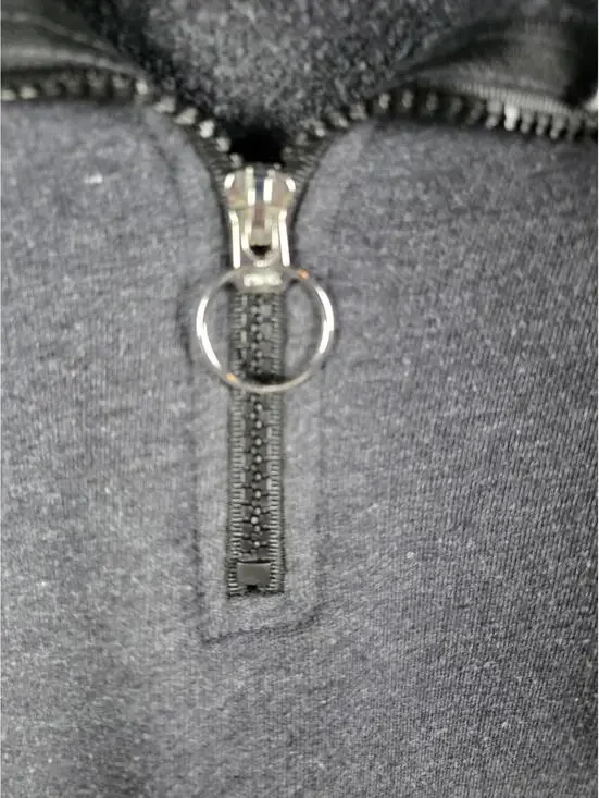 Victorias Secret Pink Rare Embroidered Dog Logo Quarter Zip Hooded Jacket SMALL - Picture 4 of 7